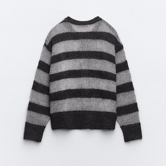 Zara | Sweaters | Zara Striped Knit Cardigan | Poshmark